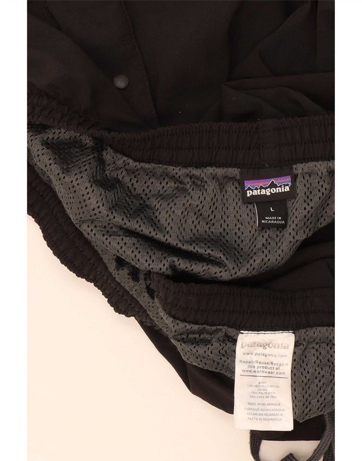 Pantaloni scurți de înot Patagonia pentru bărbați, nailon mare, negru