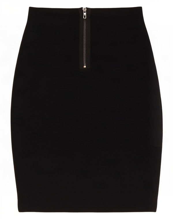 Fusta creion pentru femei Guess Small W26 Black Rayon