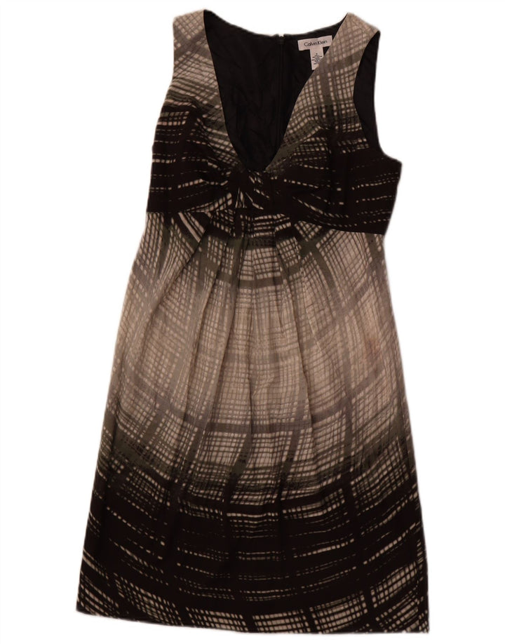 Rochie teacă fără mâneci pentru femei CALVIN KLEIN US 6 Medium Gri Colorblock