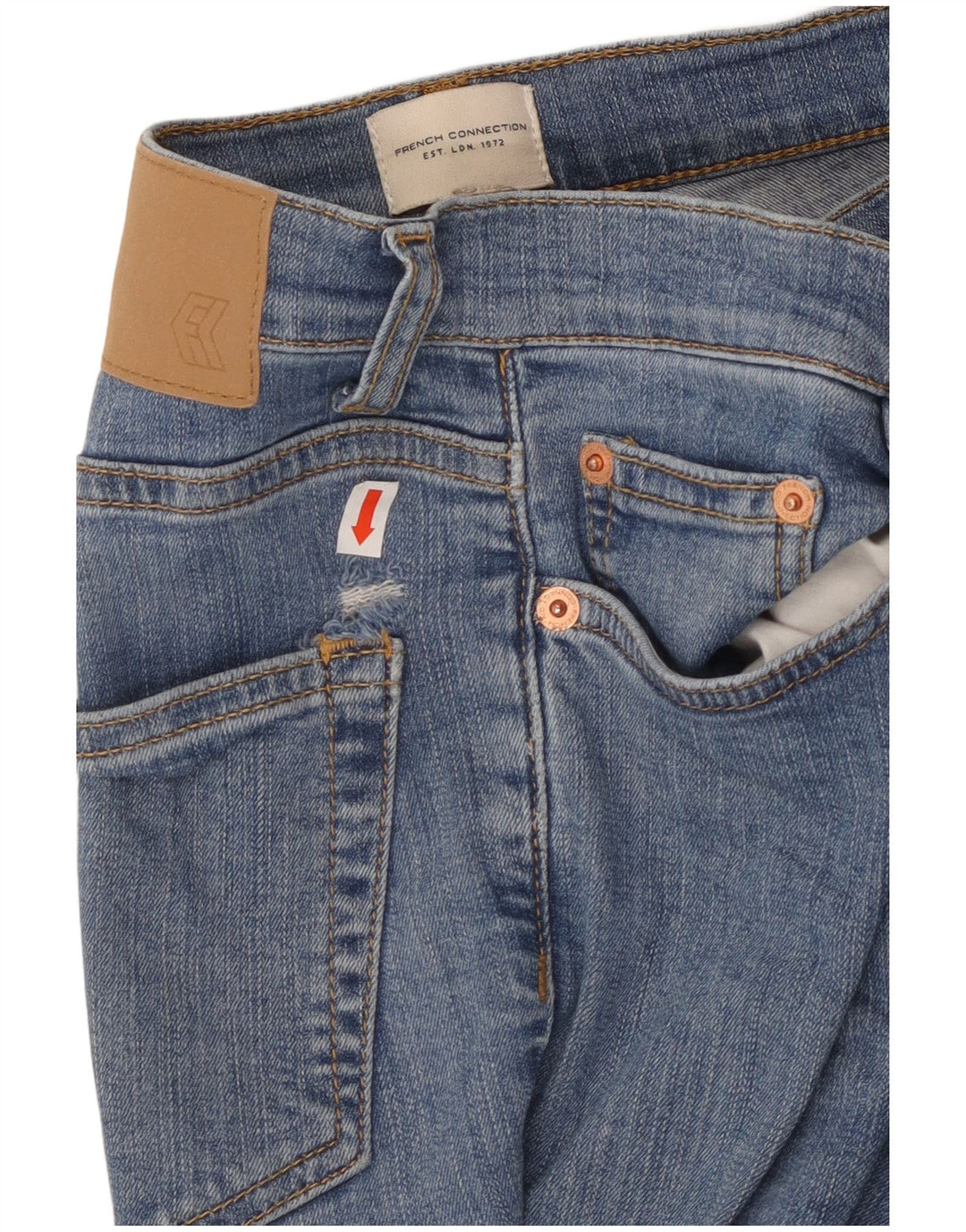 FRENCH CONNECTION Blugi skinny pentru femei UK 10 Small W28 L30 Blue