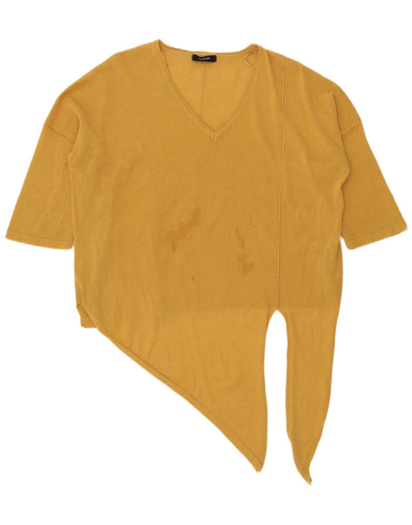 Bluză supradimensionată pentru femei Marks & Spencer Autograph Crop Top UK 14 Large Gold