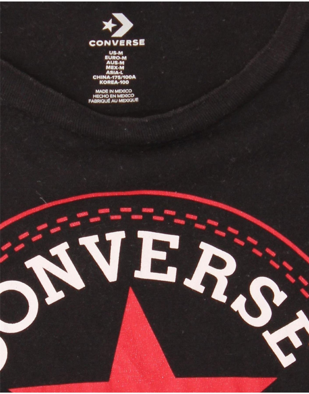 Tricou Converse Chuck Taylor Graphic Top Medium Negru pentru bărbați