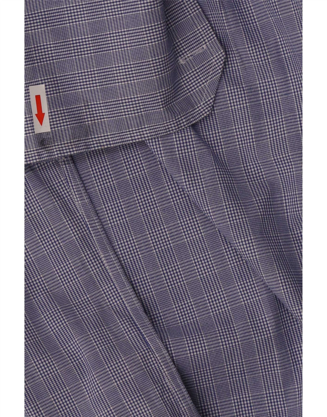 Cămașă formală pentru bărbați Tommy Hilfiger Mărimea 15 1/2 Medium Blue Houndstooth