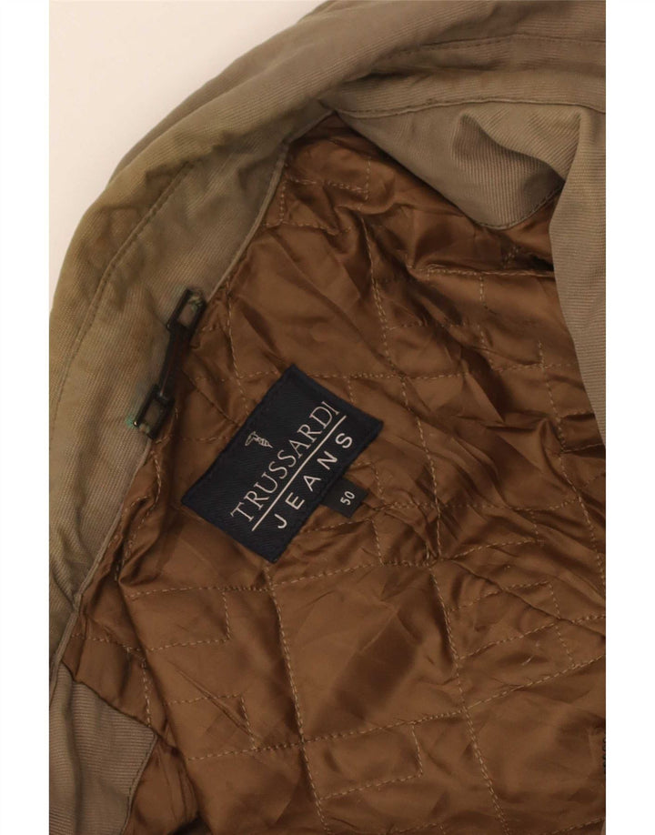 Trenci pentru bărbați Trussardi Jeans IT 50 Large Kaki