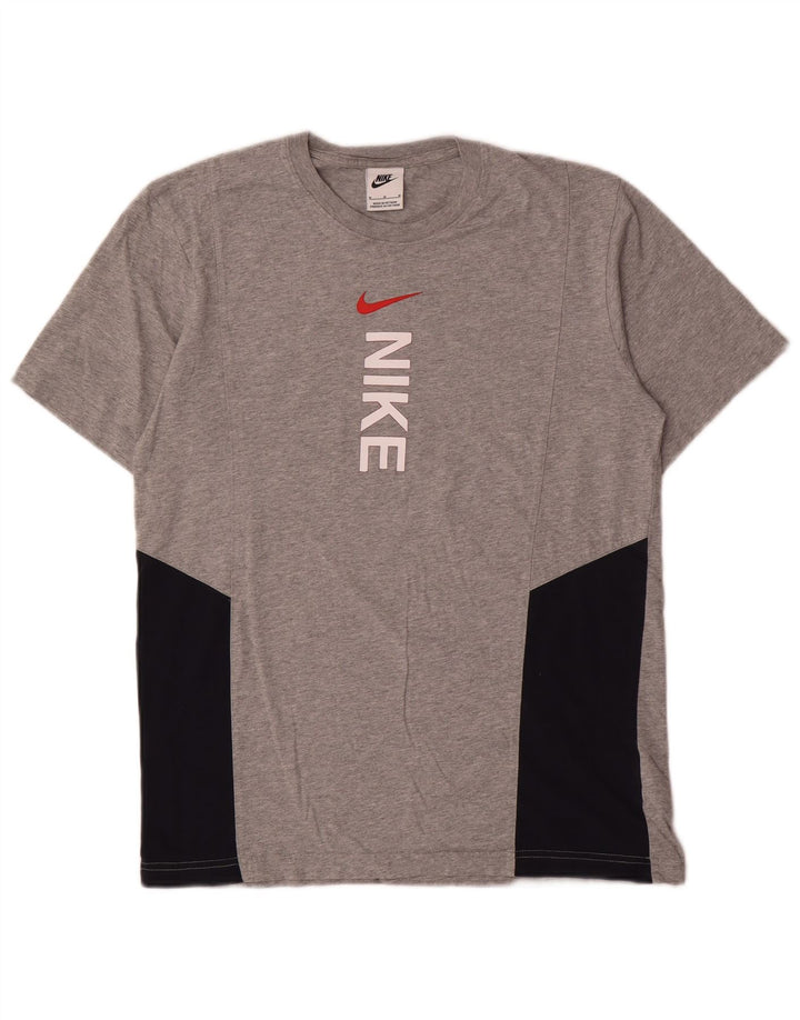 Tricou grafic Nike pentru bărbați Top, gri mediu, bumbac color bloc