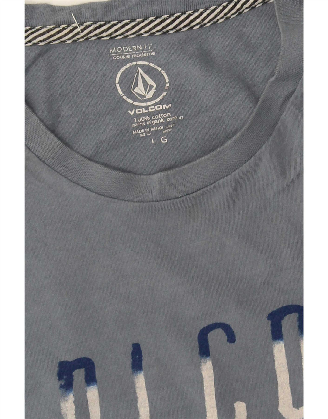 Tricou grafic pentru bărbați Volcom Modern Fit Top mare, albastru, bumbac