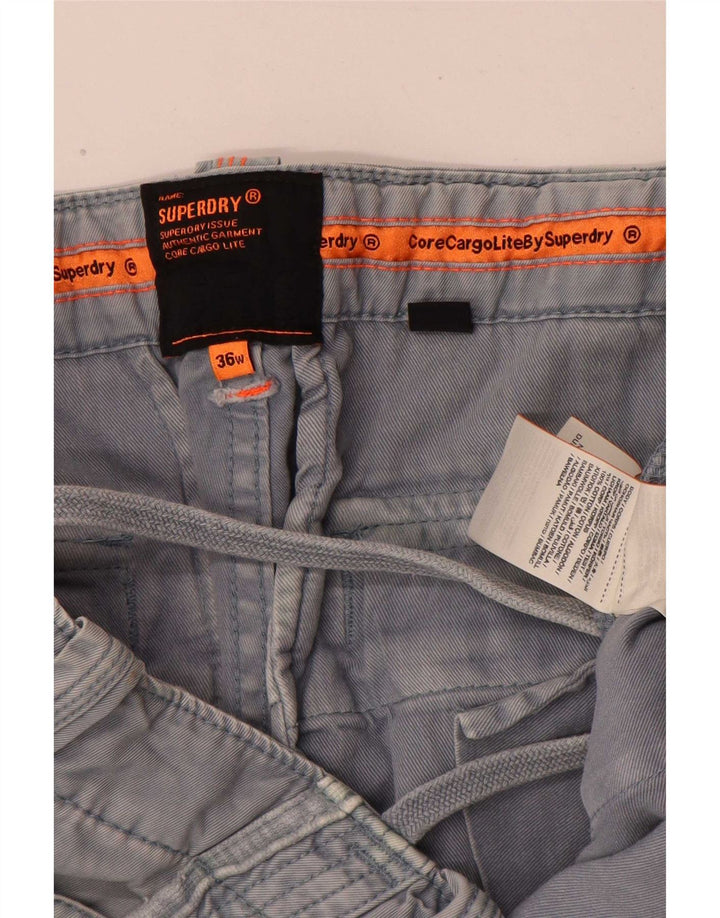 Pantaloni scurți cargo Superdry pentru bărbați W36, mare, albastru, bumbac