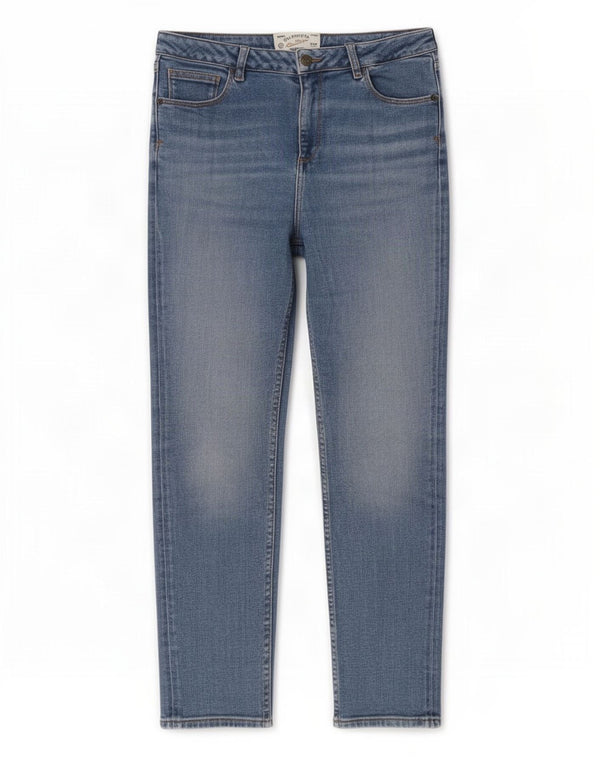 Fat Face Blugi Sway Slim pentru femei UK 12 Medium W30 L27 Blue Bumbac