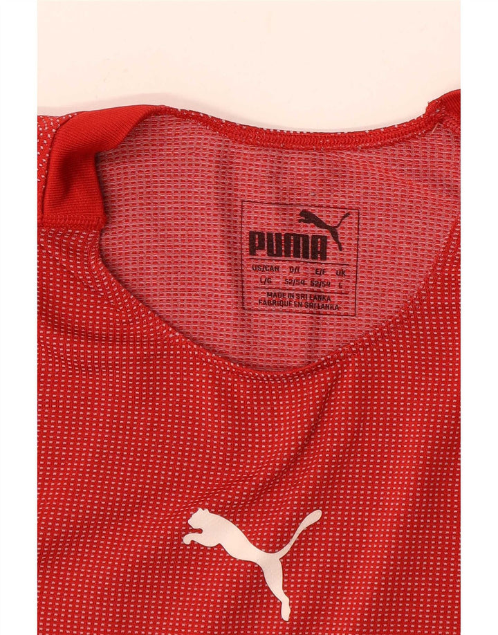 Tricou grafic Puma pentru bărbați Top cu dungi roșii mari