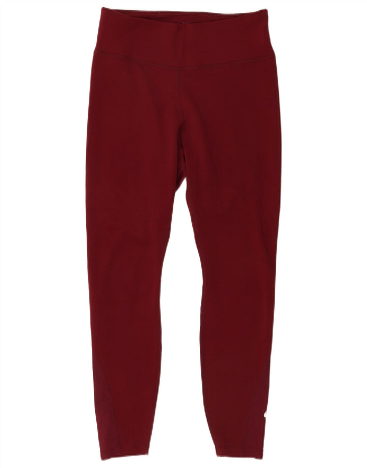 Leggings Nike Dri Fit pentru femei UK 12 Medium Burgundy Poliester