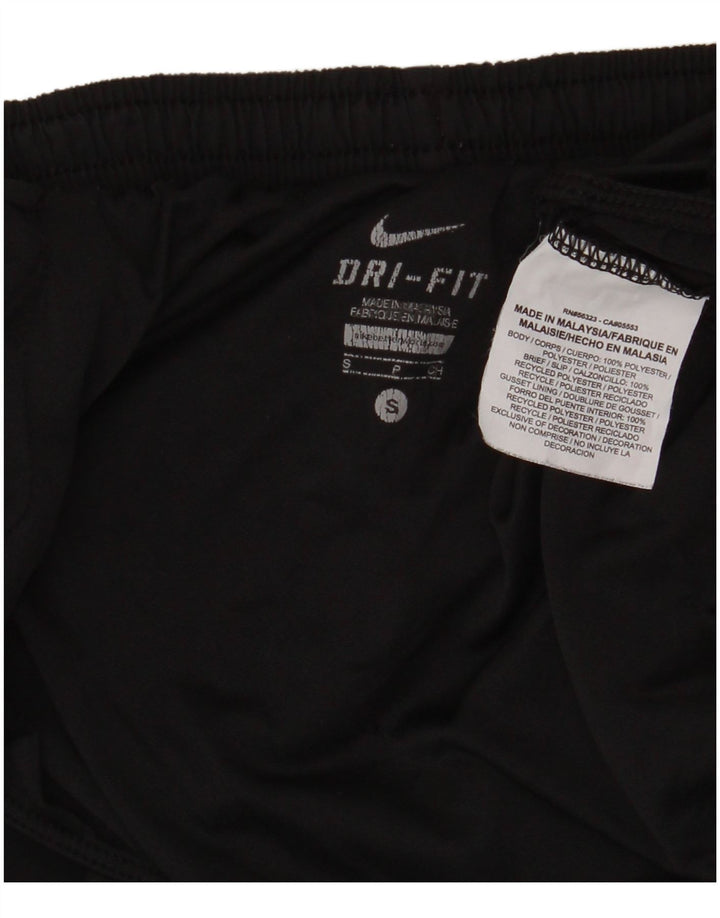 Pantaloni scurți sport Nike Dri Fit pentru femei UK 8 Small Negru Poliester