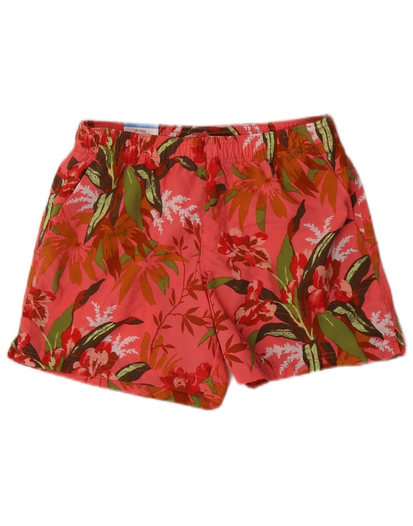 Pantaloni scurți de sport Columbia, cu ajustare normală, pentru femei UK 6 XS, roz, nailon, floral