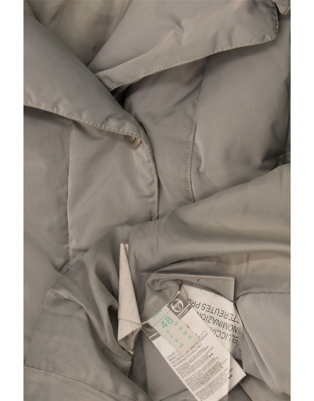 Palton căptușit cu glugă pentru femei Sergio Tacchini IT 48 XL poliester gri