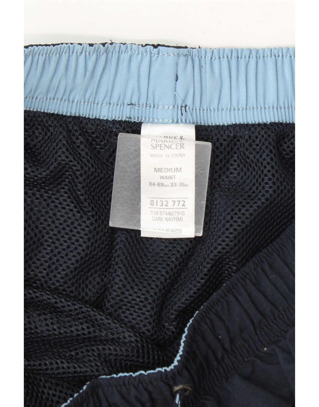 Pantaloni scurți de înot pentru bărbați Marks & Spencer, medii, albastru marin, color block