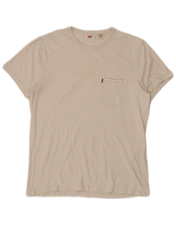 Levi's Mens T-Shirt Top Small White