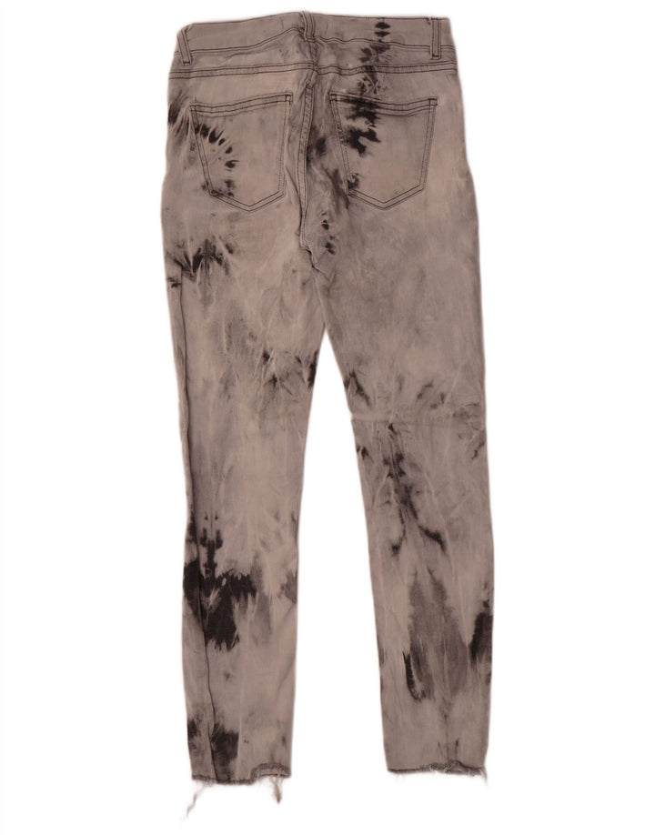 Blugi slim pentru femei Zara EU 38 Mici W28 L27 Gri Tie Dye