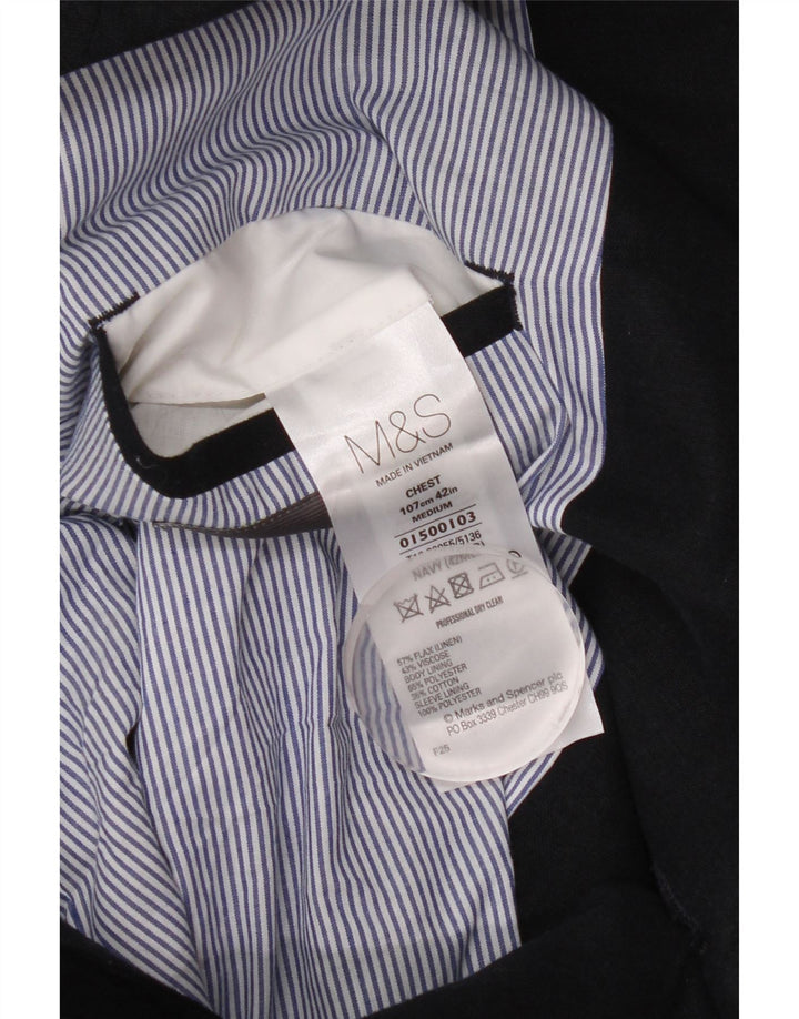 MARKS & SPENCER Jachetă pentru bărbați cu 2 nasturi, UK 42, mare, albastru marin