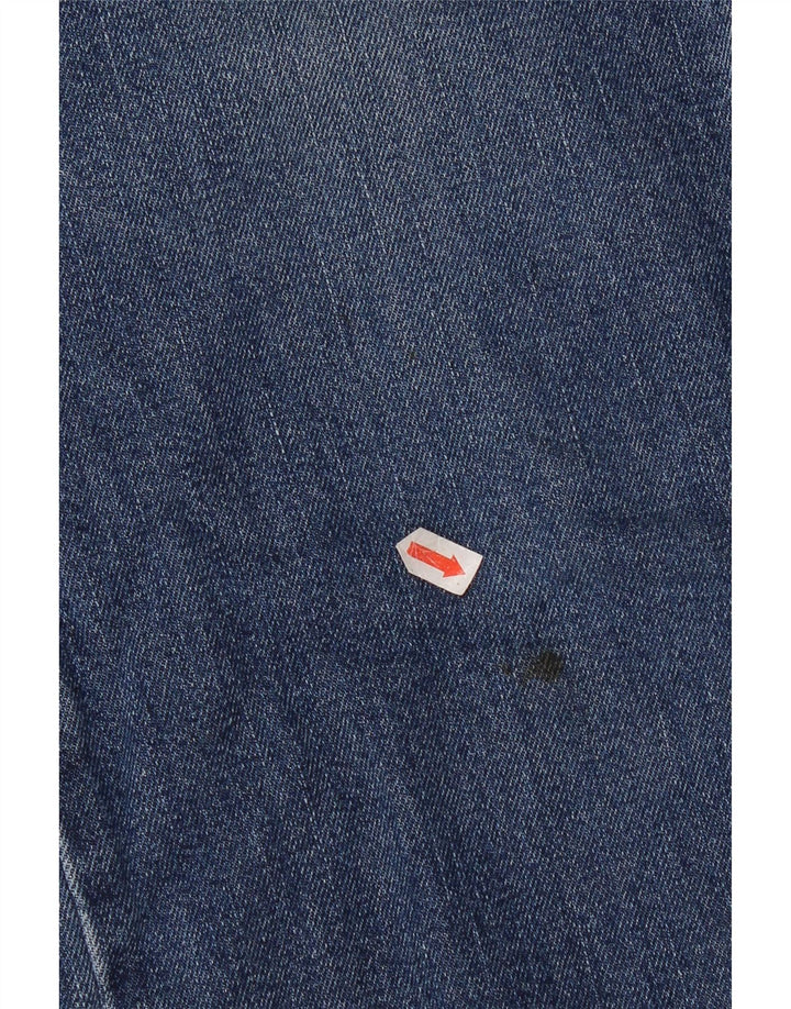 Blugi drepti Wrangler pentru bărbați, cu ajustare normală, W34 L32, bumbac albastru