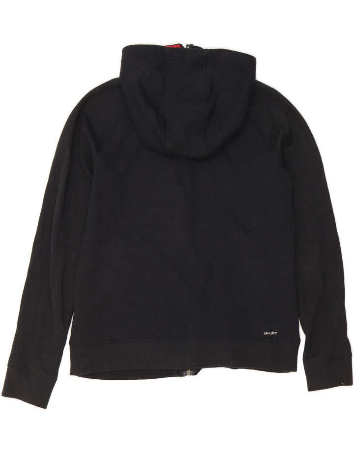 ADIDAS Womens Climalite Zip Hoodie Sweater UK 10 Small Black Polyester Vintage Adidas and Second-Hand Adidas from Messina Hembry 