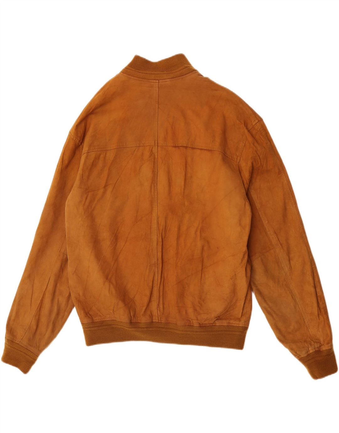 Green Leaves Jachetă Bomber de piele intoarsa pentru barbati IT 54 2XL Bej Piele