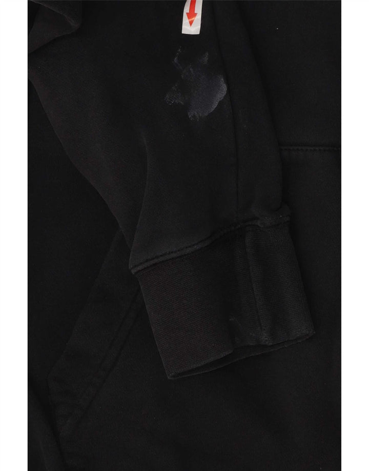 Pulover Nike pentru bărbați, cu fermoar, bumbac mediu negru