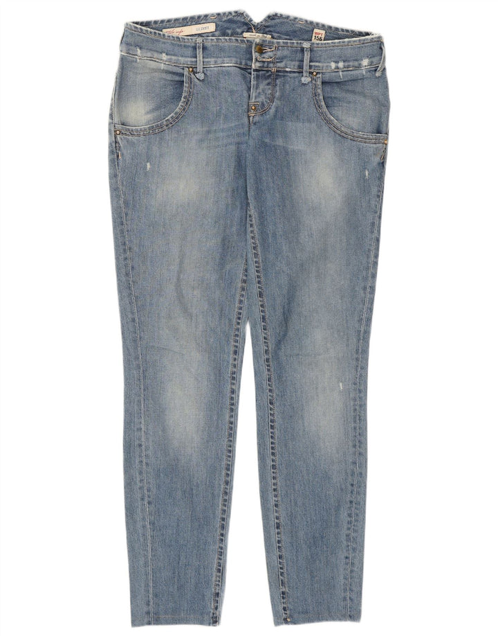 Blugi skinny pentru femei Cycle cu talie joasă W31 L30 Bumbac albastru