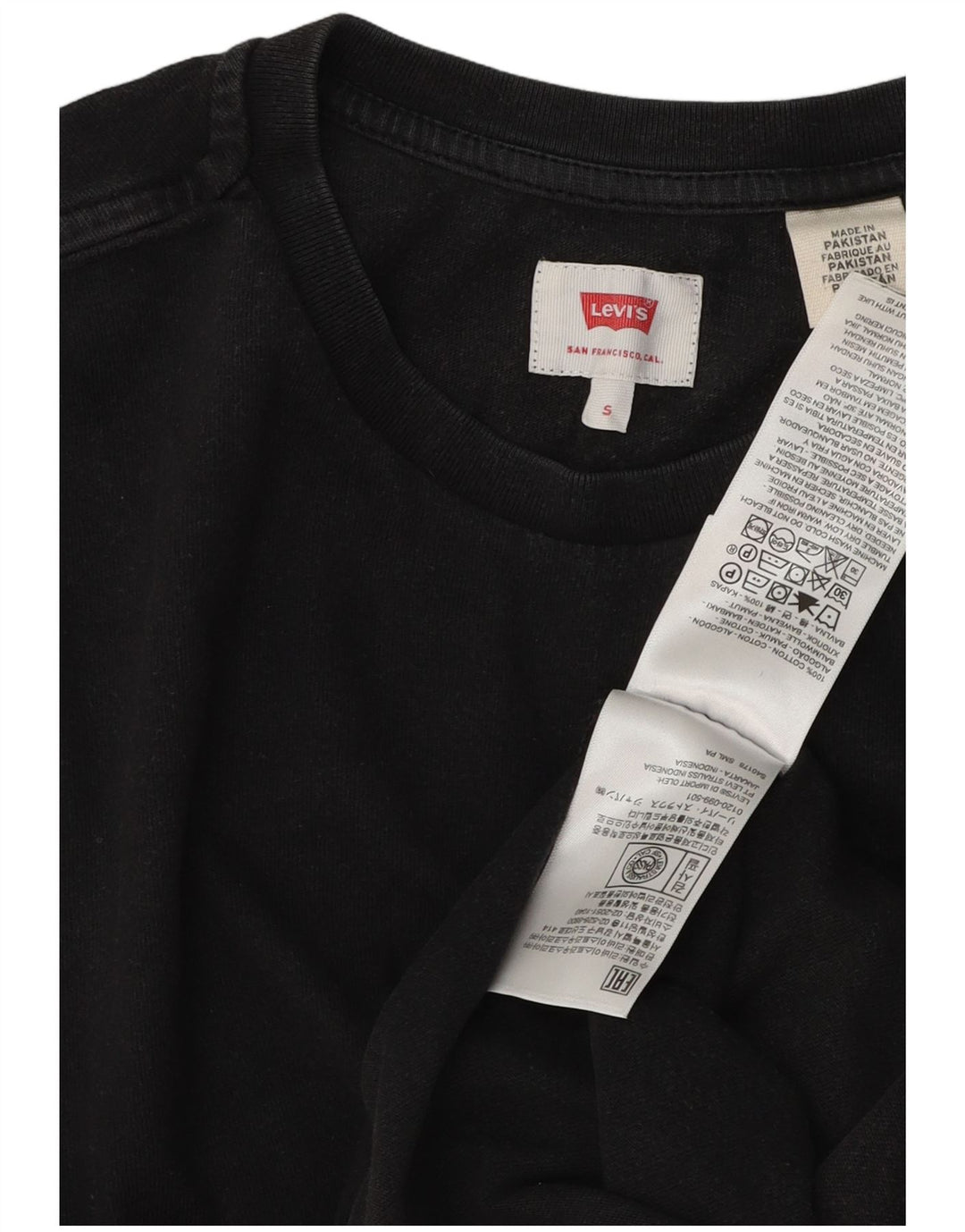 Tricou pentru bărbați Levi's Top mic din bumbac negru