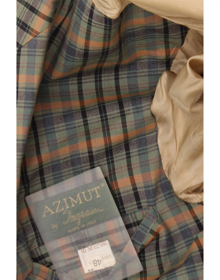 Jachetă pentru femei Ingram Azimut cu 2 nasturi, IT 48 XL, bumbac verde check