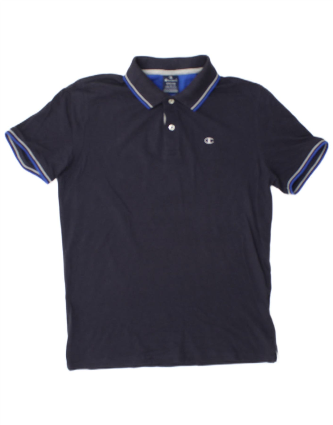 Tricou polo Champion pentru bărbați, bumbac, albastru bleumarin mediu