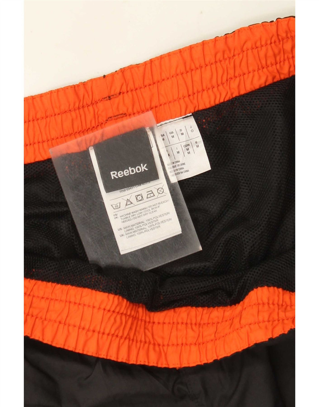 Pantaloni de trening pentru bărbați Reebok Pantaloni de jogging, poliester mediu negru