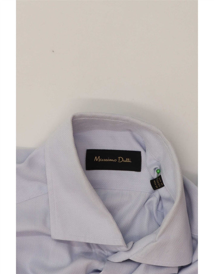 Cămașă Massimo Dutti Bărbați EU 39 Albastru Mediu