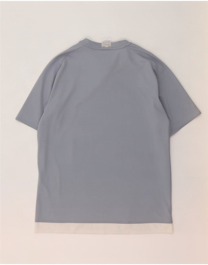Tricou Adidas Climalite pentru bărbați Top Medium Blue Colorblock Poliester