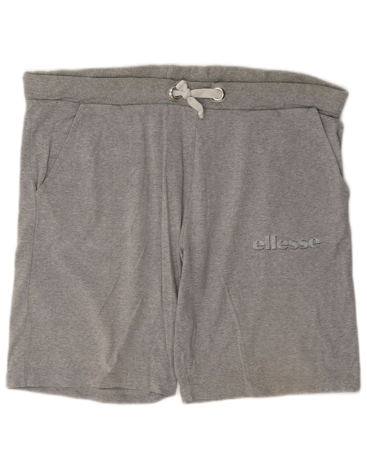 Pantaloni scurți sport Ellesse pentru bărbați, mari, gri, bumbac