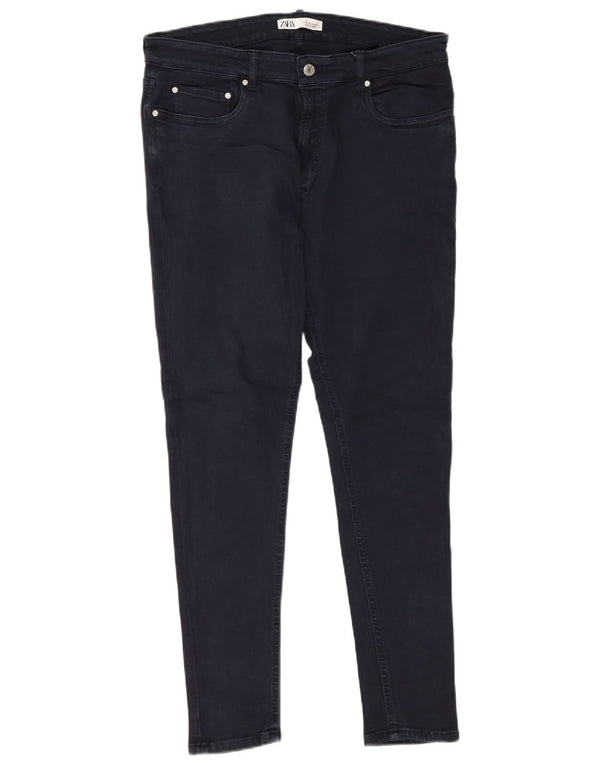 Blugi skinny pentru bărbați Zara EU 46 XL W36 L28 Bumbac bleumarin