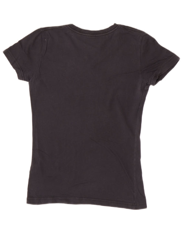 Tricou Nike pentru femei Slim Fit Top UK 10 Small Black Bumbac