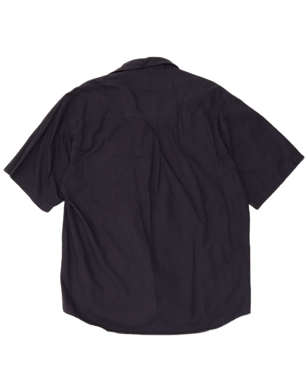 Cămașă cu mânecă scurtă pentru bărbați Lerros, bumbac XL bleumarin