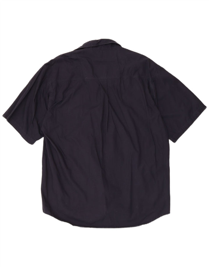 Cămașă cu mânecă scurtă pentru bărbați Lerros, bumbac XL bleumarin