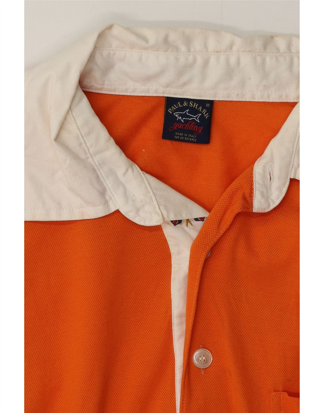 Tricou polo rugby pentru bărbați PAUL & SHARK portocaliu mediu