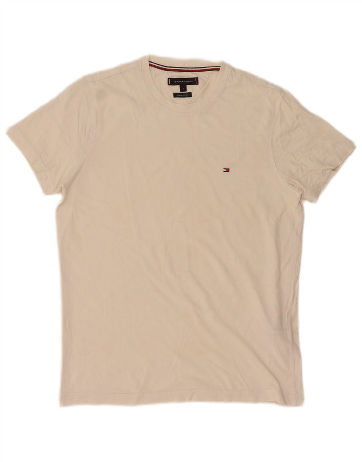 Tricou pentru bărbați Tommy Hilfiger Top mic, alb, bumbac