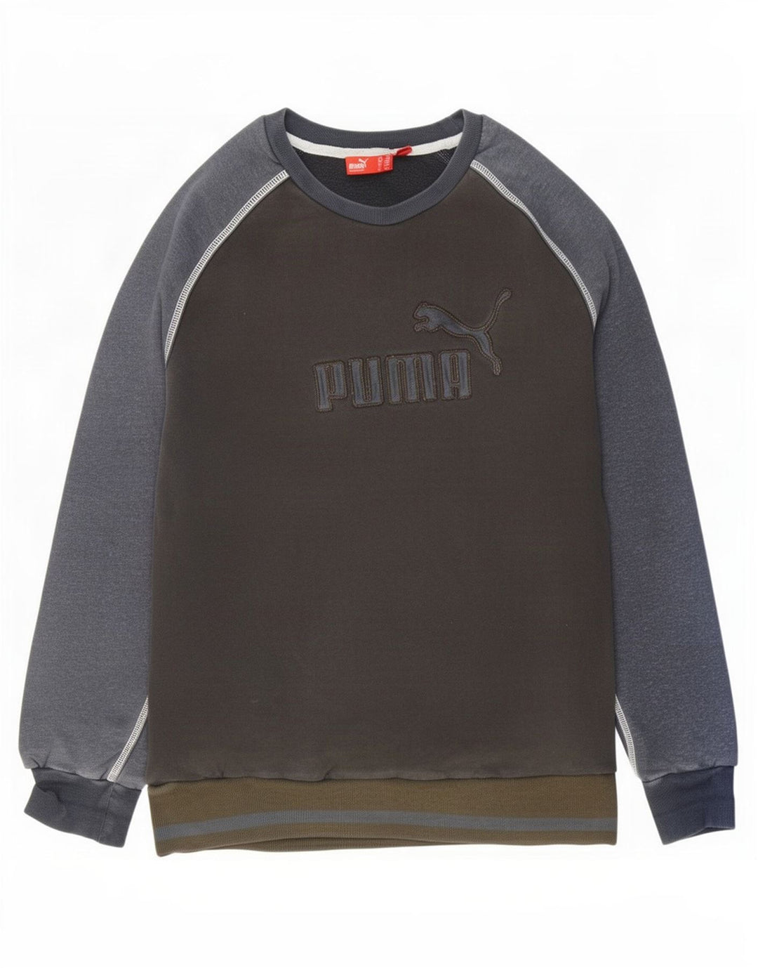 Hanorac grafic pentru bărbați Puma Pulover mediu albastru bleumarin, bloc de culoare