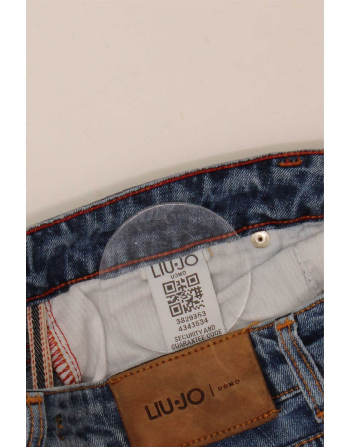 Blugi Liu Jo Crop Regular Slim pentru bărbați L30 L25 Albastru