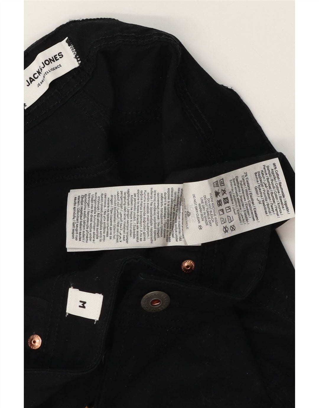 Pantaloni scurți casual Jack & Jones pentru bărbați, mediu W32, bumbac negru