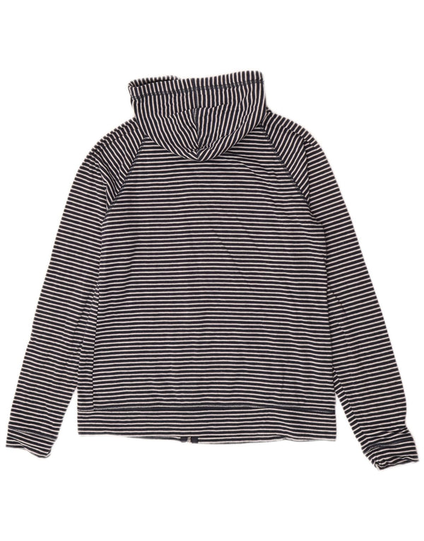 Mountain Warehouse Pulover cu capota cu fermoar pentru femei UK 14 mare bleumarin cu dungi
