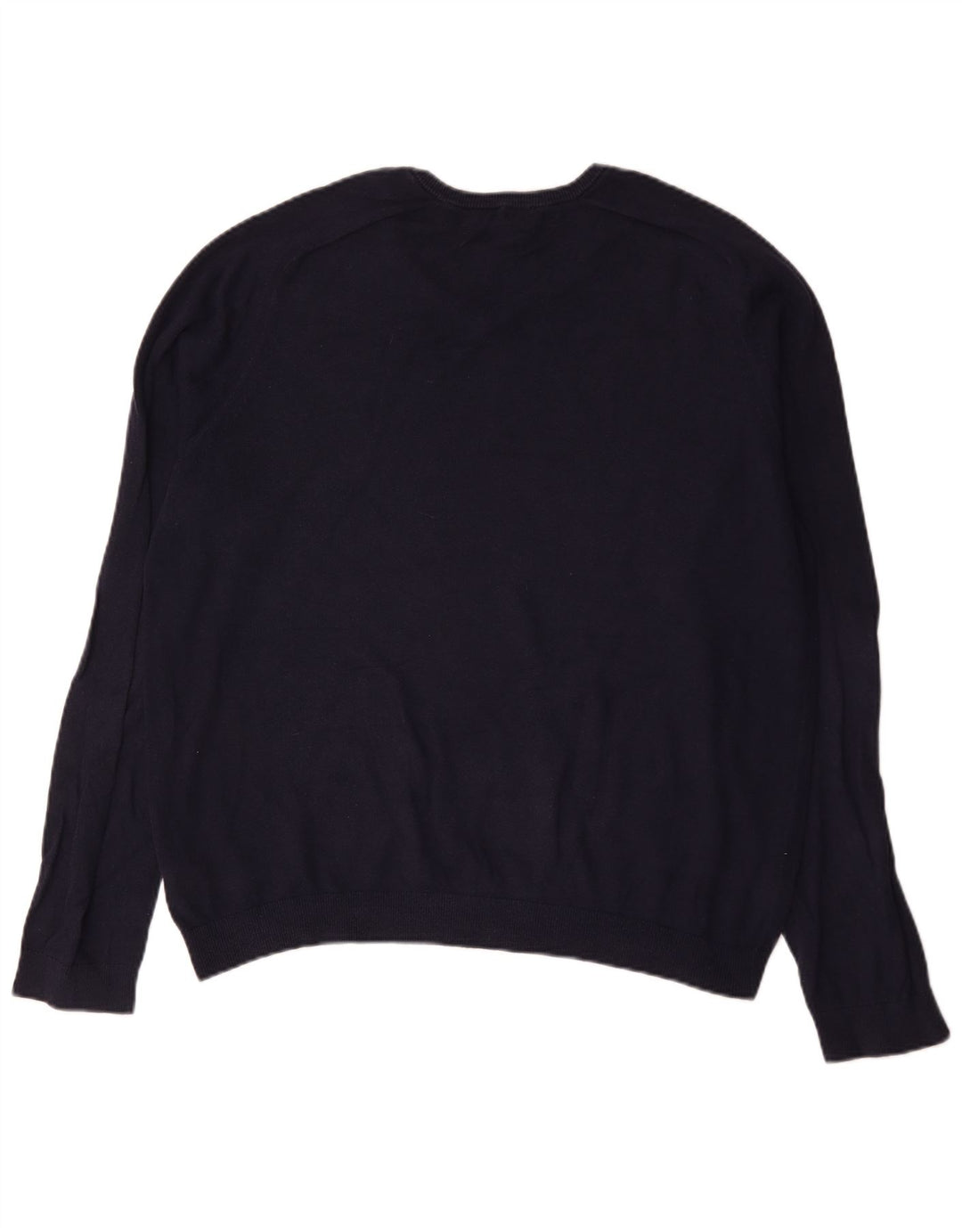 Pulover pentru bărbați Gap cu decolteu în V, XL, bumbac bleumarin