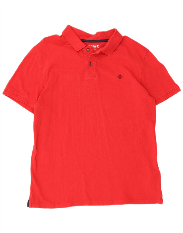 Tricou polo TIMBERLAND pentru bărbați, roșu mediu, bumbac