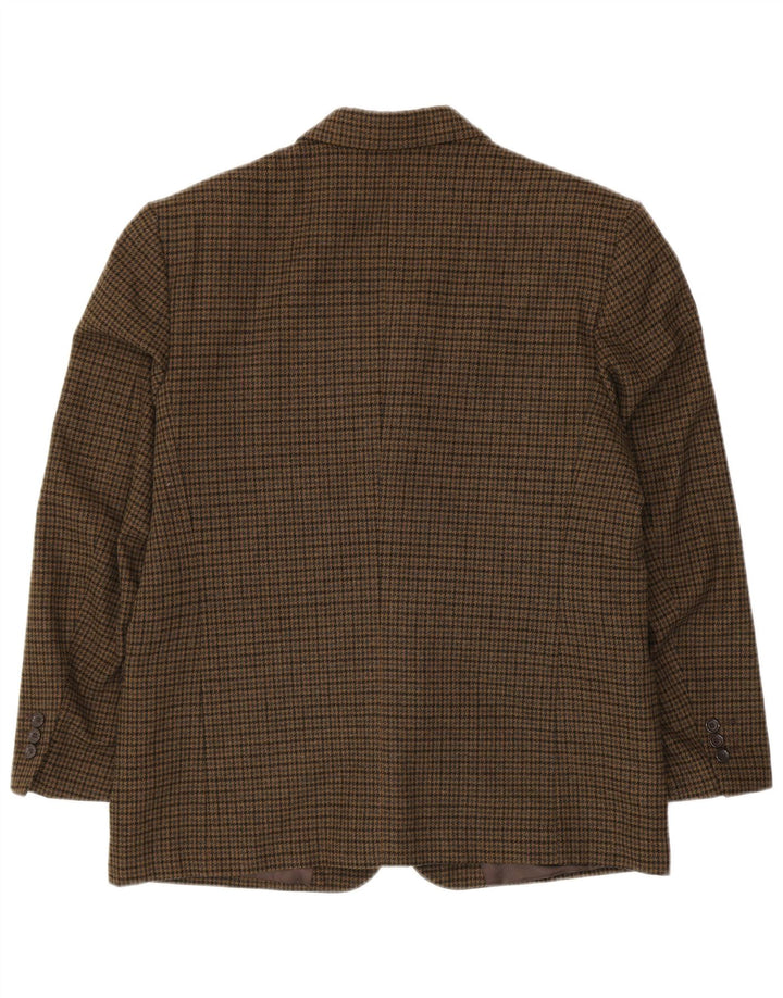 PETRELLI Jachetă pentru bărbați IT 51 Lână virgină din picior de găina mare kaki