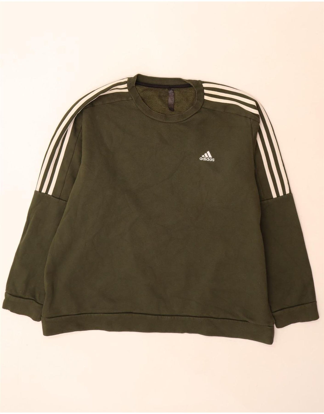 Pulover pentru bărbați Adidas 2XL bumbac kaki