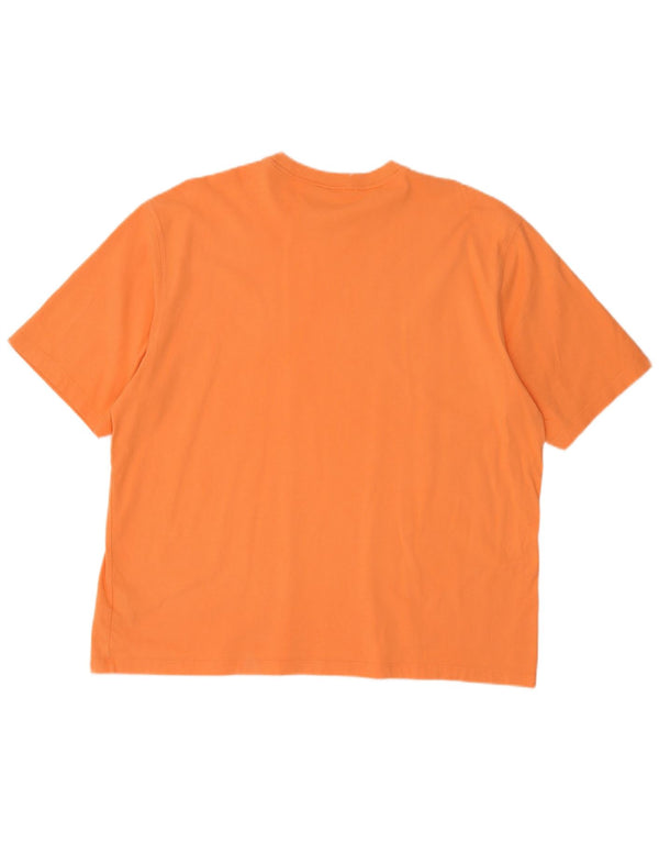 Tricou supradimensionat pentru femei Adidas UK 16/18 mare bumbac portocaliu
