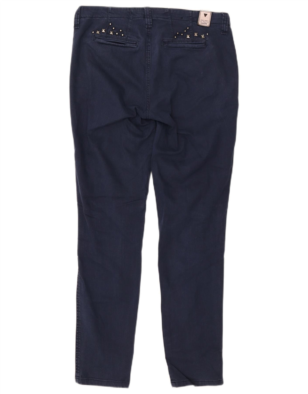 Blugi slim pentru femei GUESS L27 L28 bumbac bleumarin