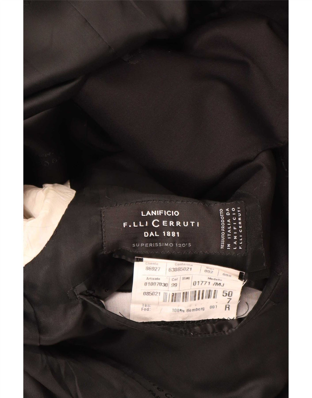 Jachetă pentru bărbați Cerruti 1881 cu 3 nasturi IT 50 Large Black